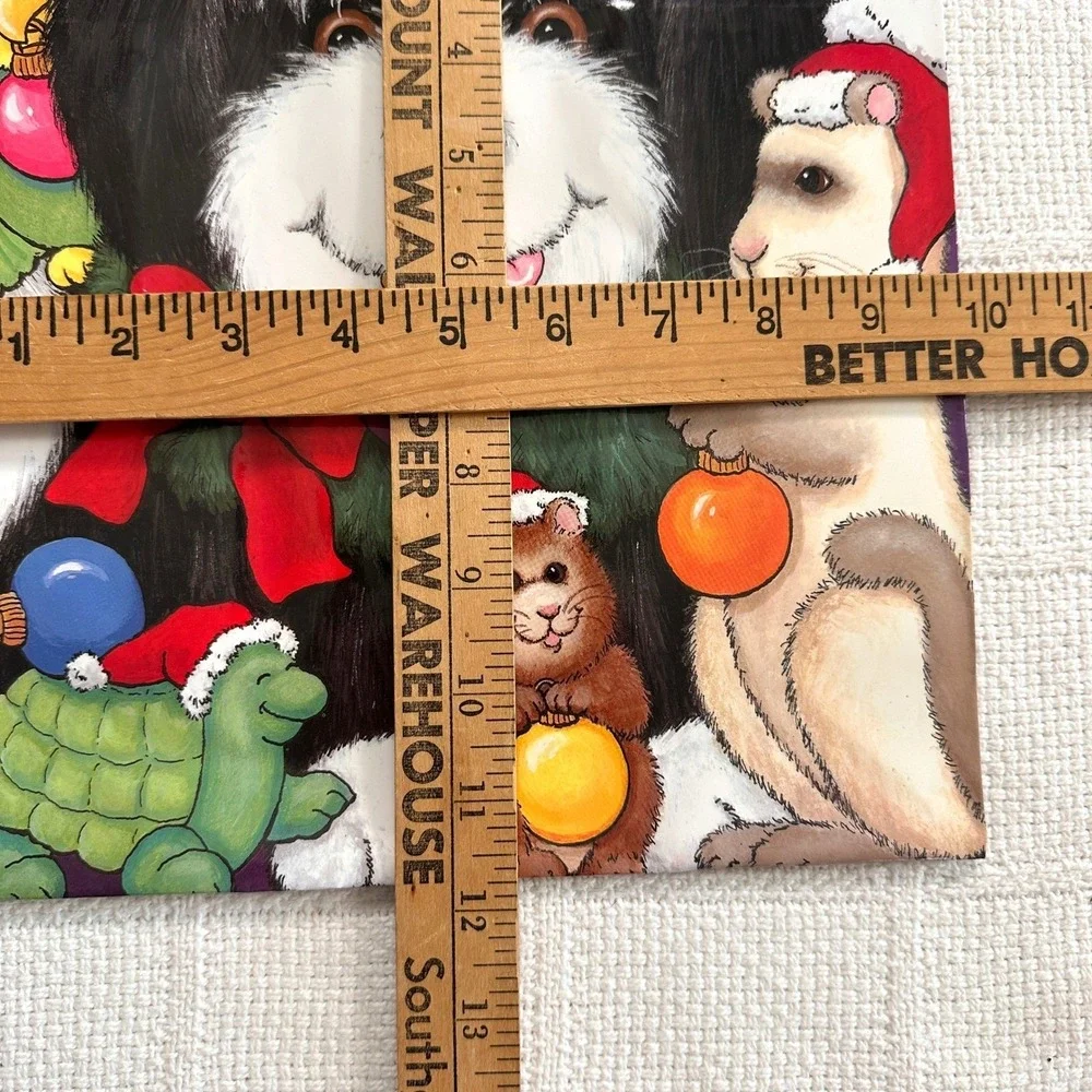 VTG 2003 Renaissance Christmas‎ Gift Bag Animals Dog Cat Hamster Holiday Cute